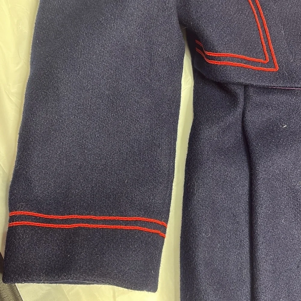 ⭐️ Rothschild vintage Blue and Red Pea Coat Classic Design- size 5 - Picture 6 of 11